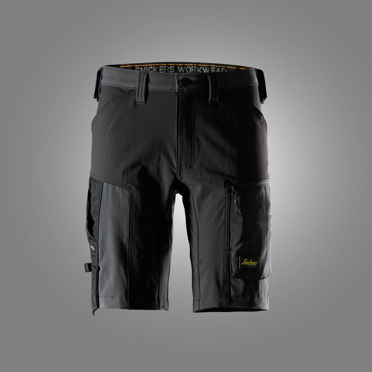 Snickers Workwear AllroundWork, Stretch Shorts in Steel Grey/Black