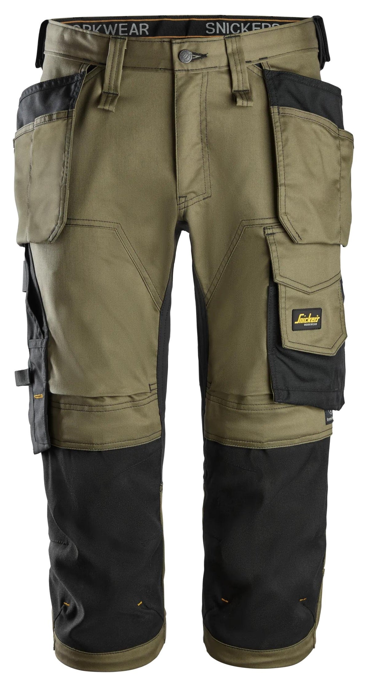 Snickers Workwear AllroundWork, Stretch Pirates Holster Pockets in Khaki Green/Black