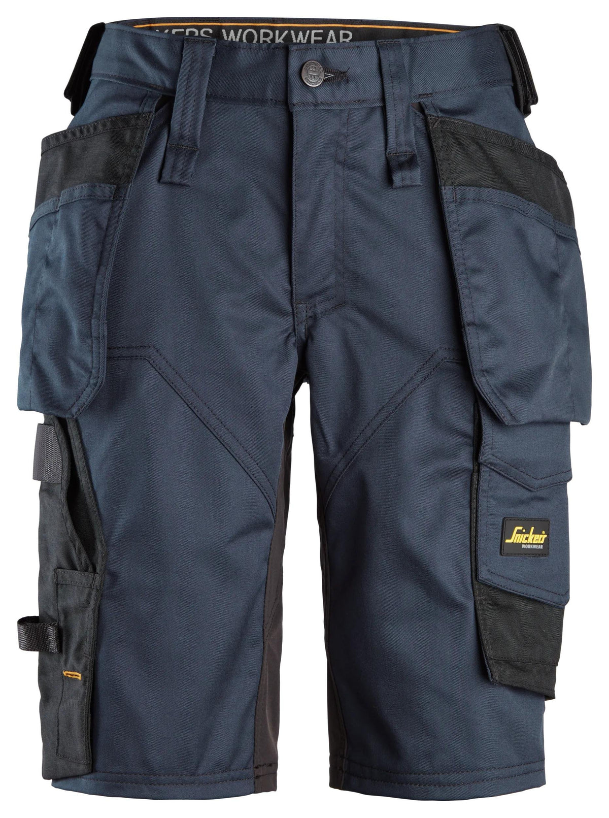 Snickers Workwear AllroundWork, Women's Stretch Shorts Holster Pockets in Navy/Black