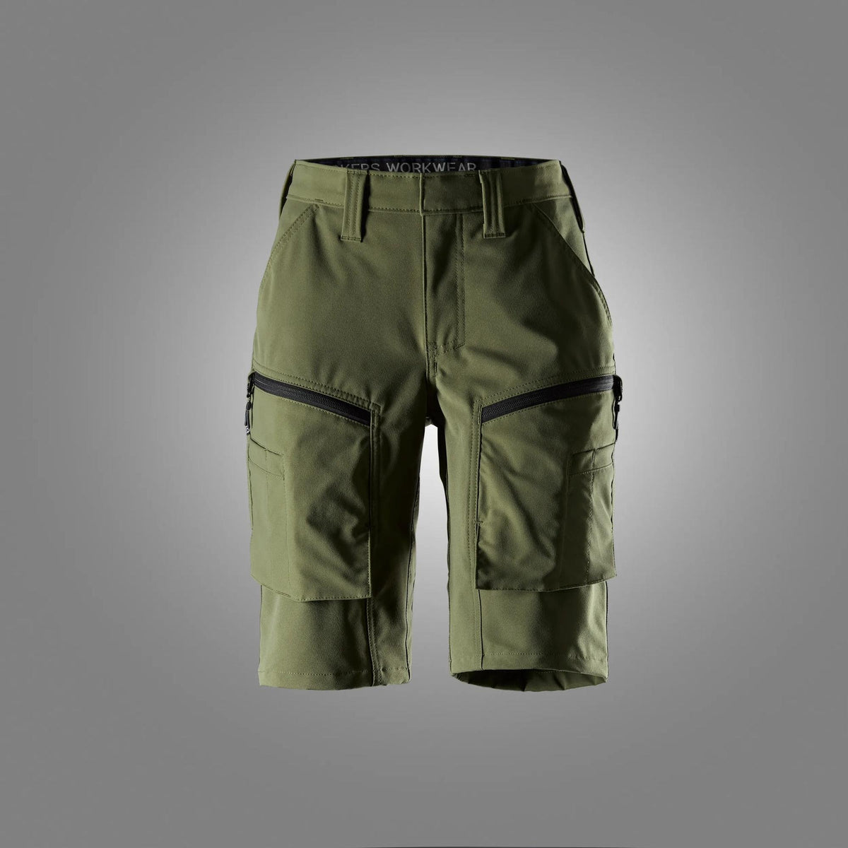 Snickers Workwear ServiceWork, Women's Service Stretch Shorts in Khaki Green