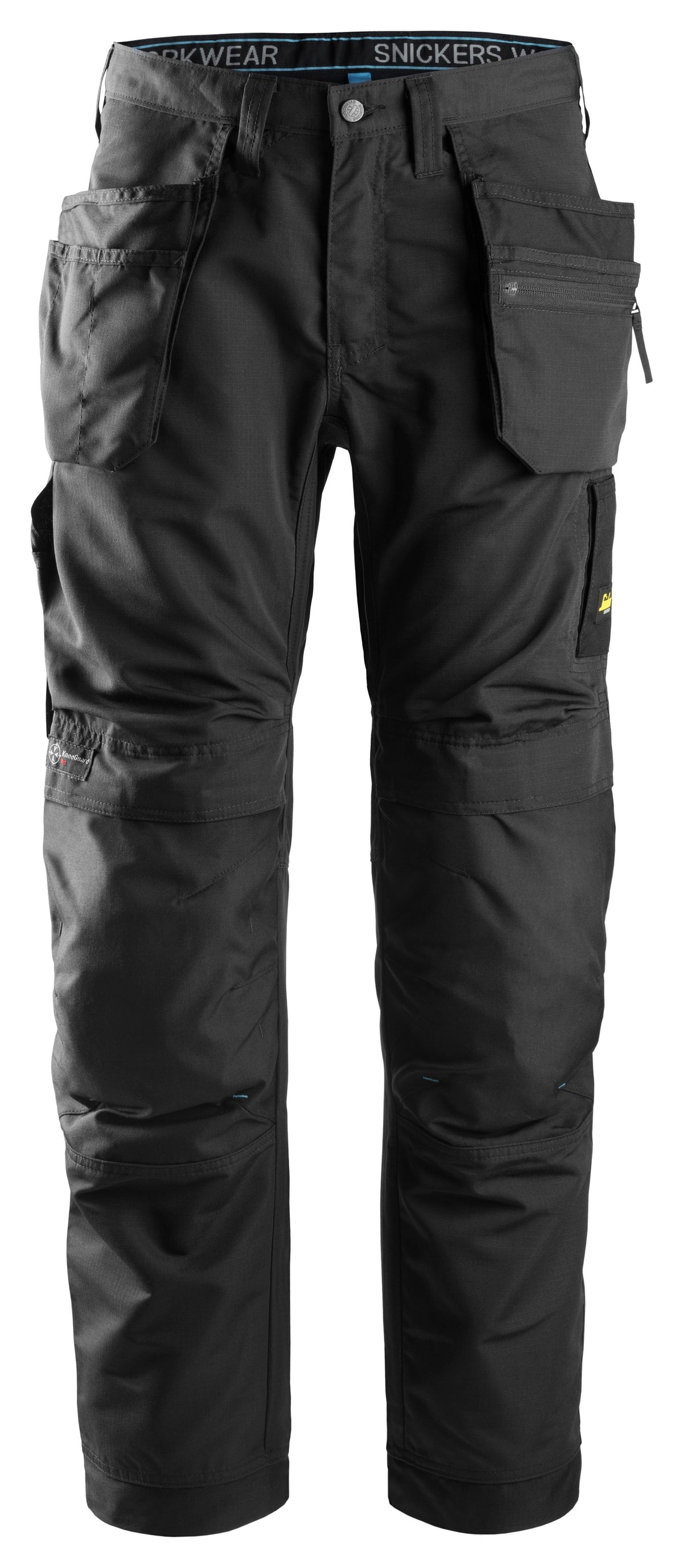 Snickers Workwear LiteWork, 37.5® Work Trousers+ Holster Pockets in Black/Black