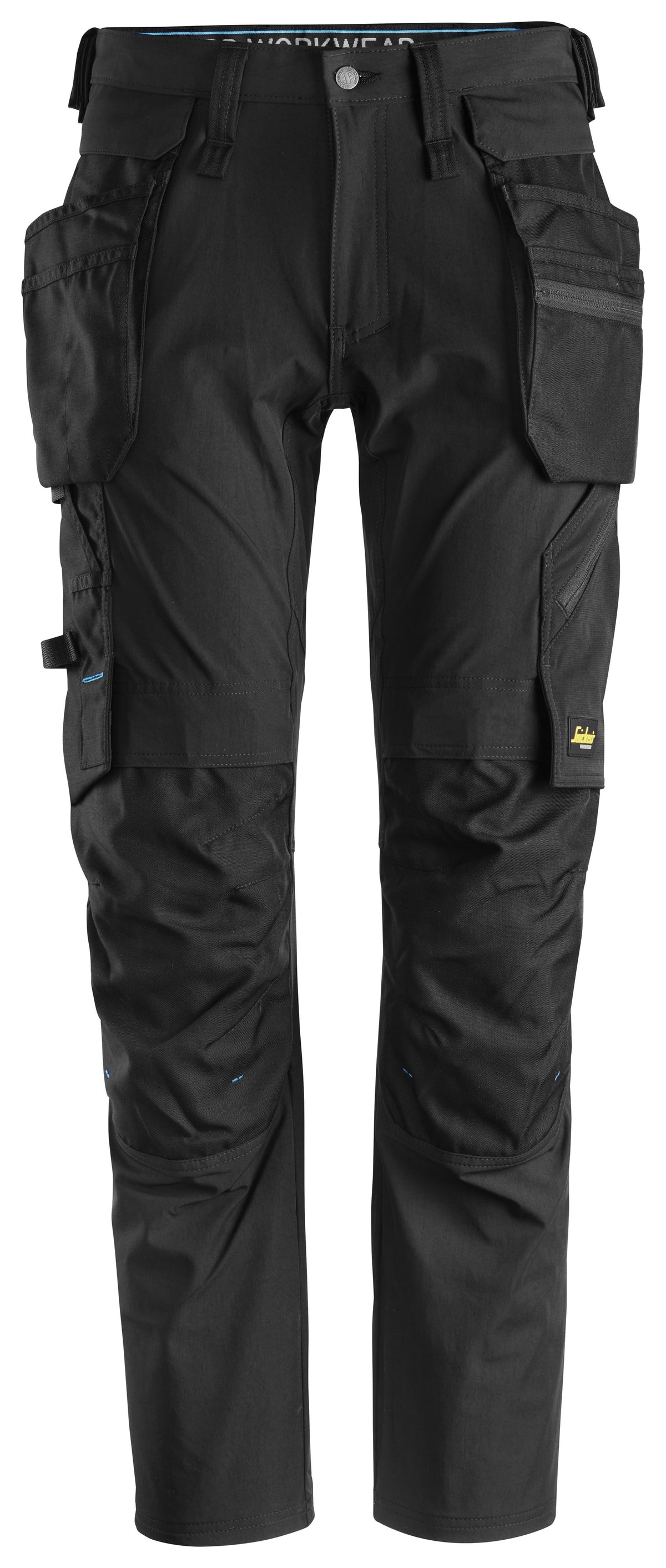 Snickers Workwear LiteWork, Trousers+ Detachable Holster Pockets in Black/Black