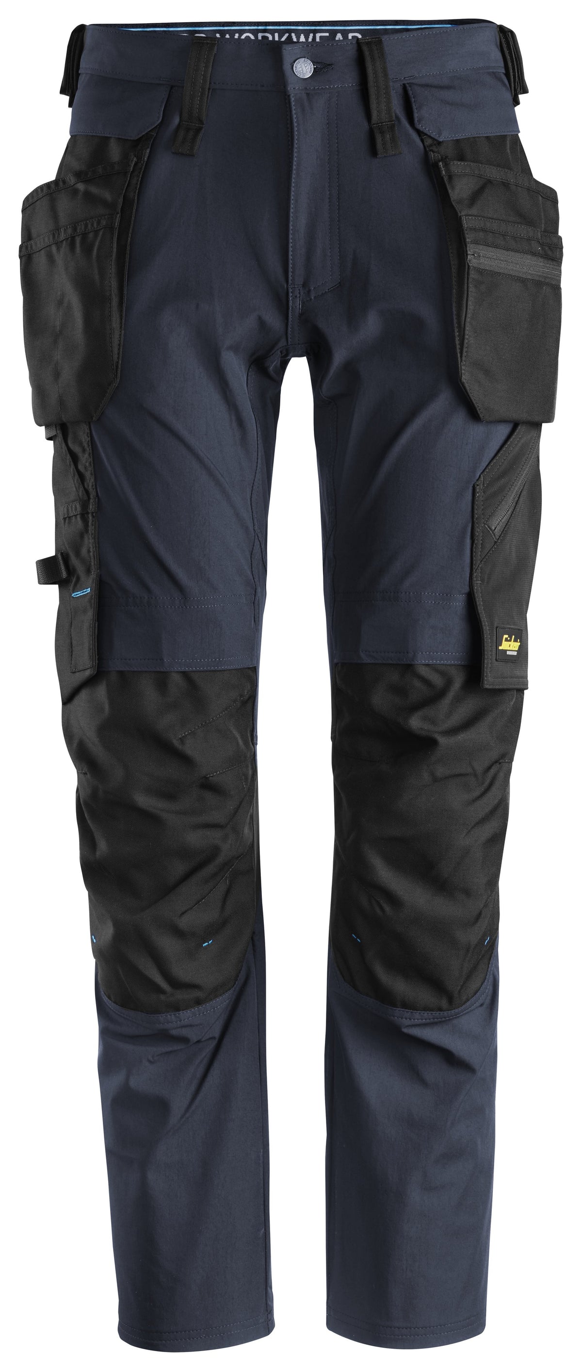 Snickers Workwear LiteWork, Trousers+ Detachable Holster Pockets in Navy/Black