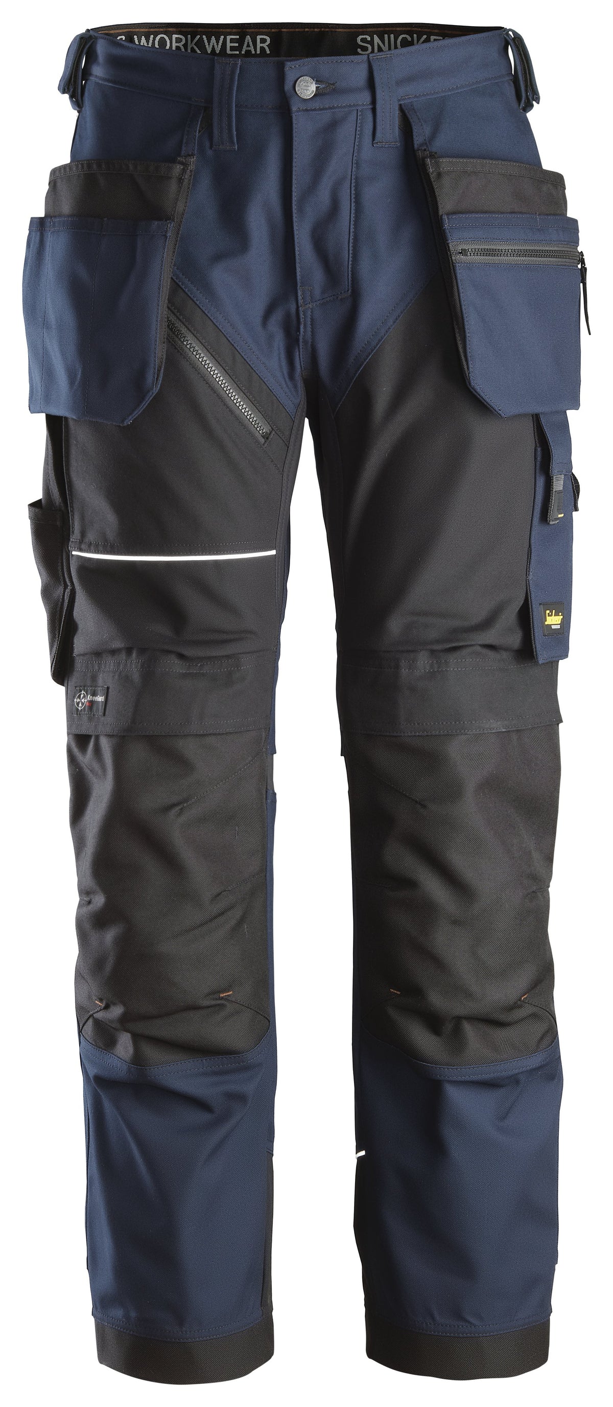 Snickers Workwear RuffWork, Canvas+ Work Trousers+ Holster Pockets in Navy/Black