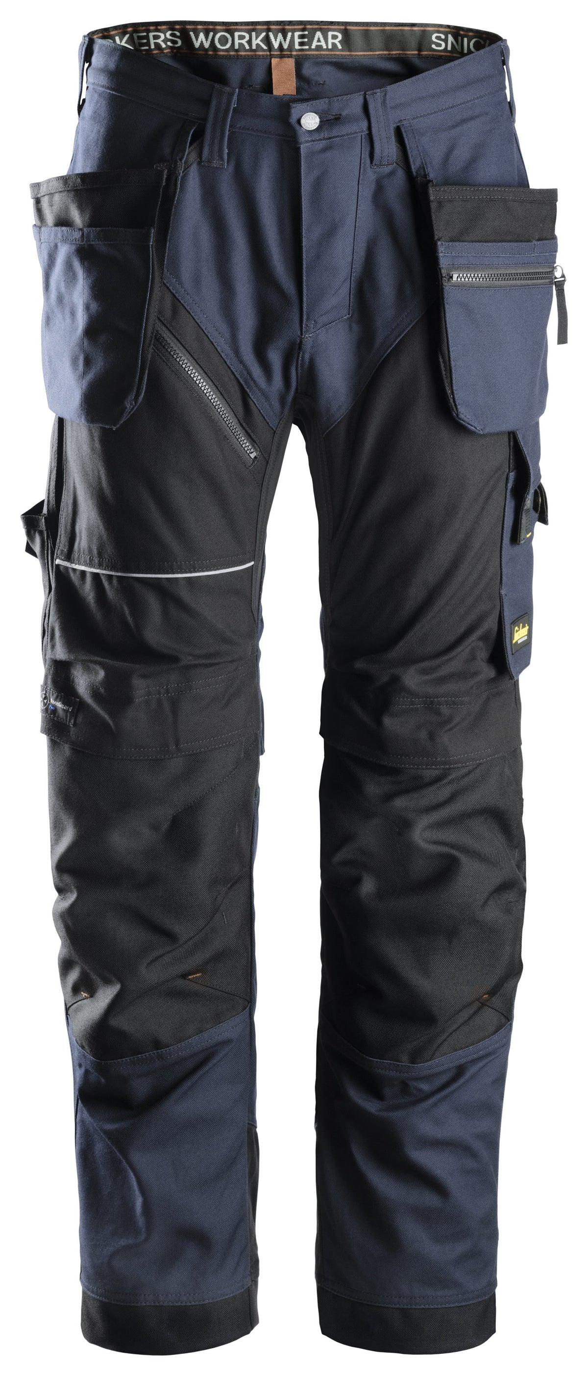 Snickers Workwear RuffWork, Work Trousers+ Holster Pockets in Navy/Black