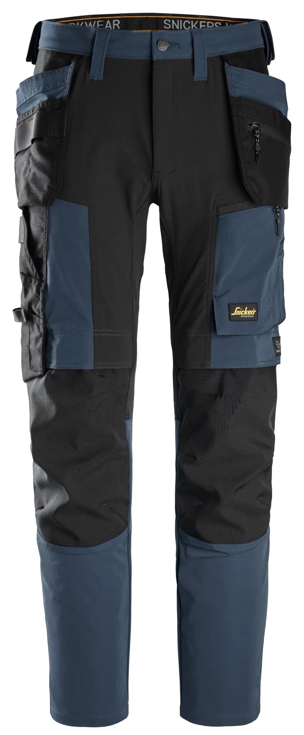 Snickers Workwear AllroundWork, Stretch Trousers Holster Pockets in Navy/Black