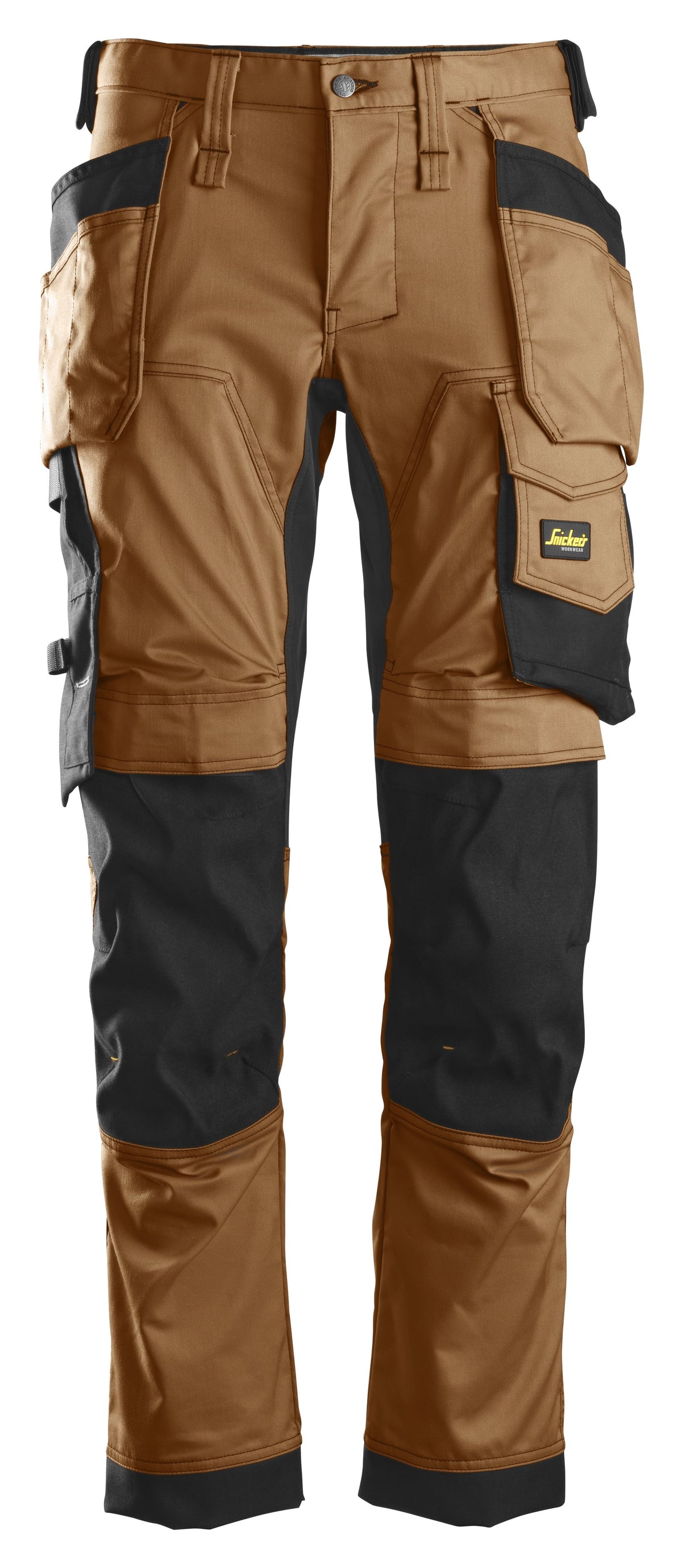 Snickers Workwear AllroundWork, Stretch Trousers Holster Pockets in Brown/Black