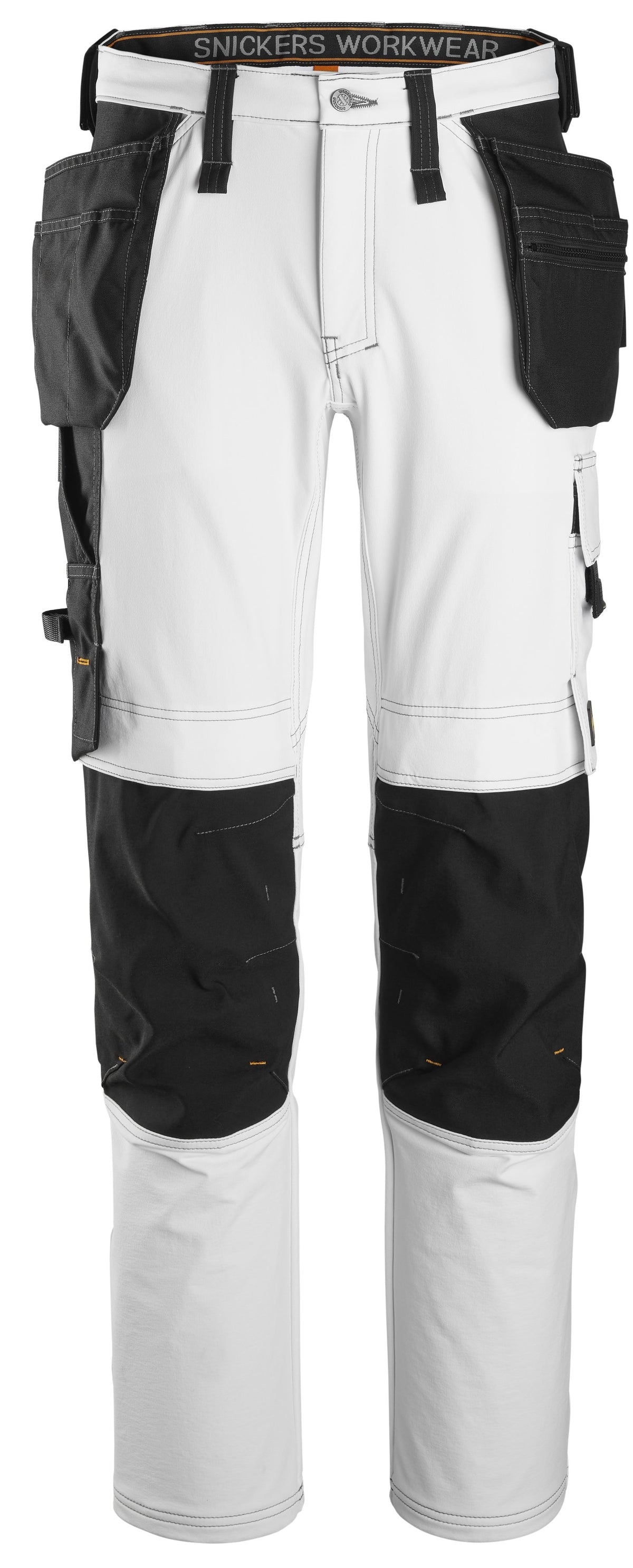 Snickers Workwear AllroundWork, Full Stretch Trouser Holster Pockets in White/Black