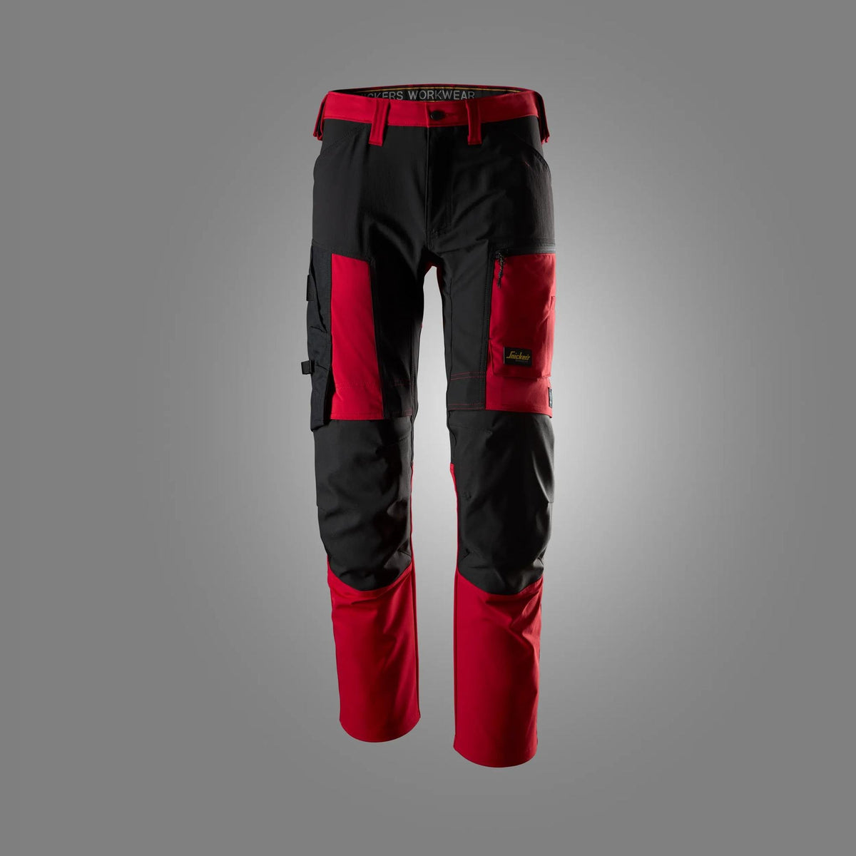 Snickers Workwear AllroundWork, Stretch Trousers in Chili Red/Black