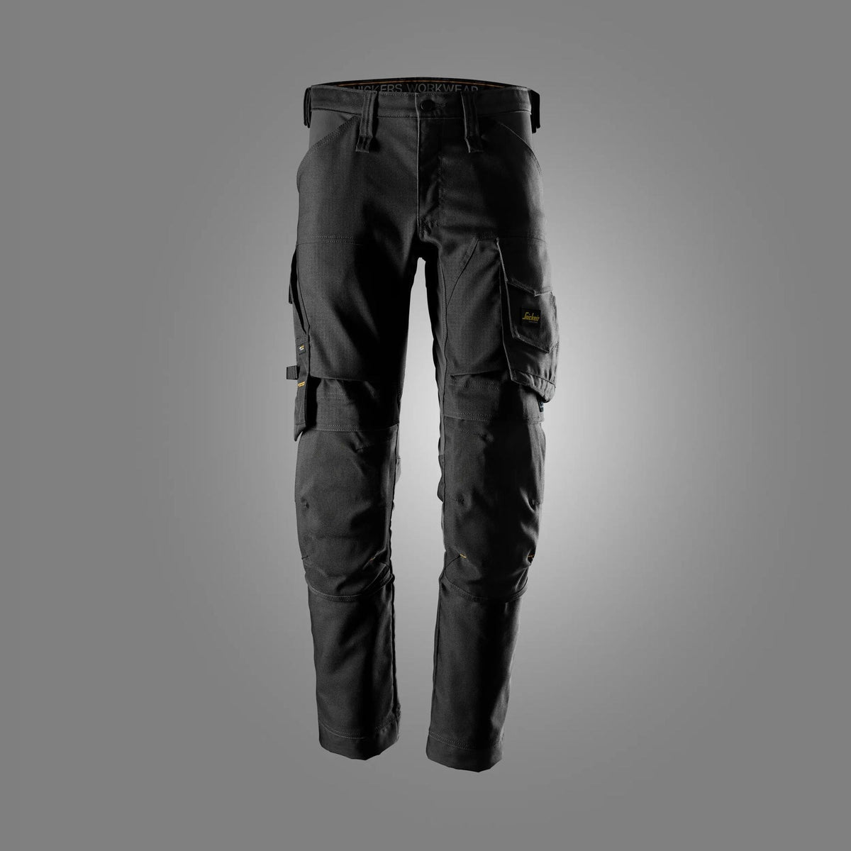 Snickers Workwear AllroundWork, Canvas Stretch Trousers in Black/Black