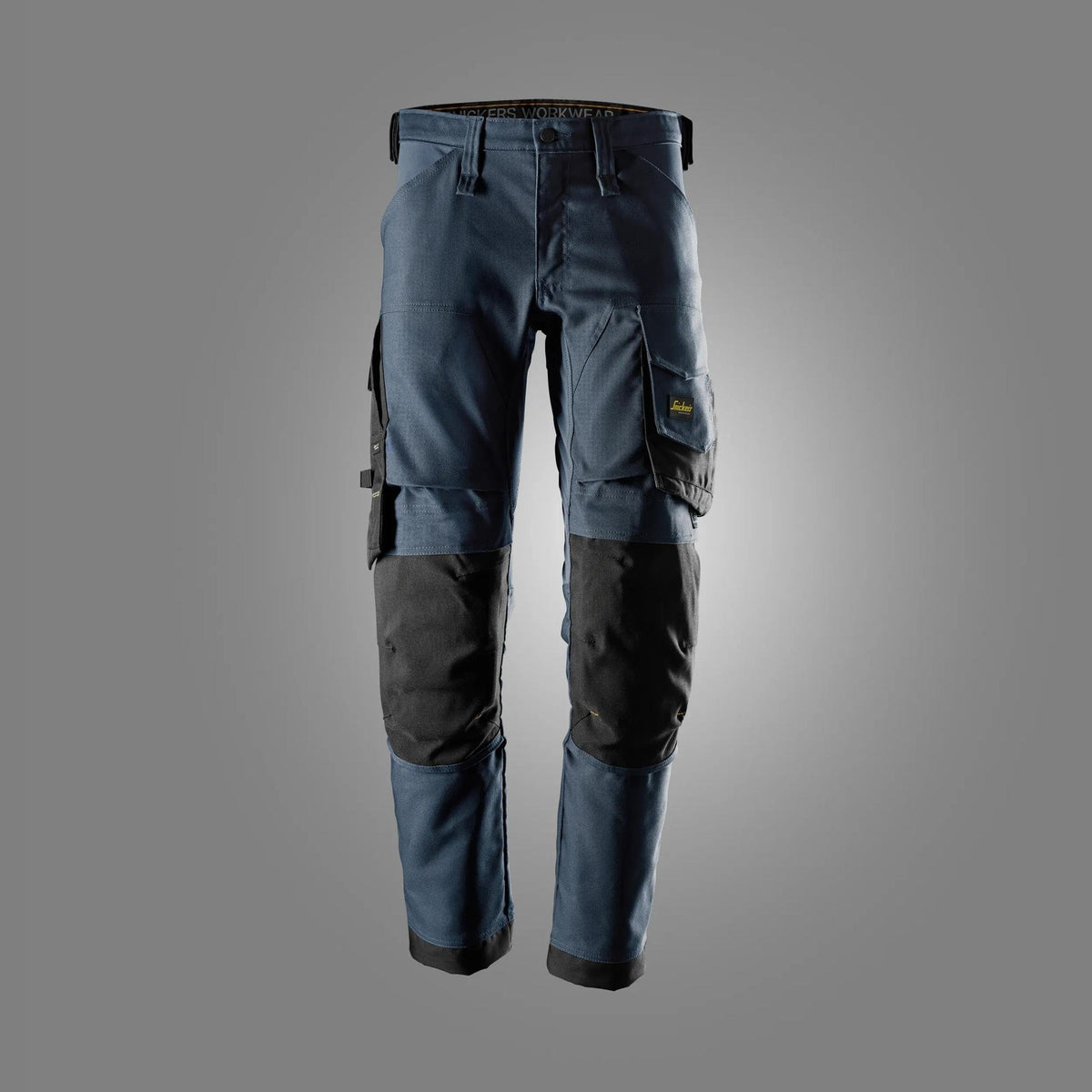 Snickers Workwear AllroundWork, Canvas Stretch Trousers in Navy/Black
