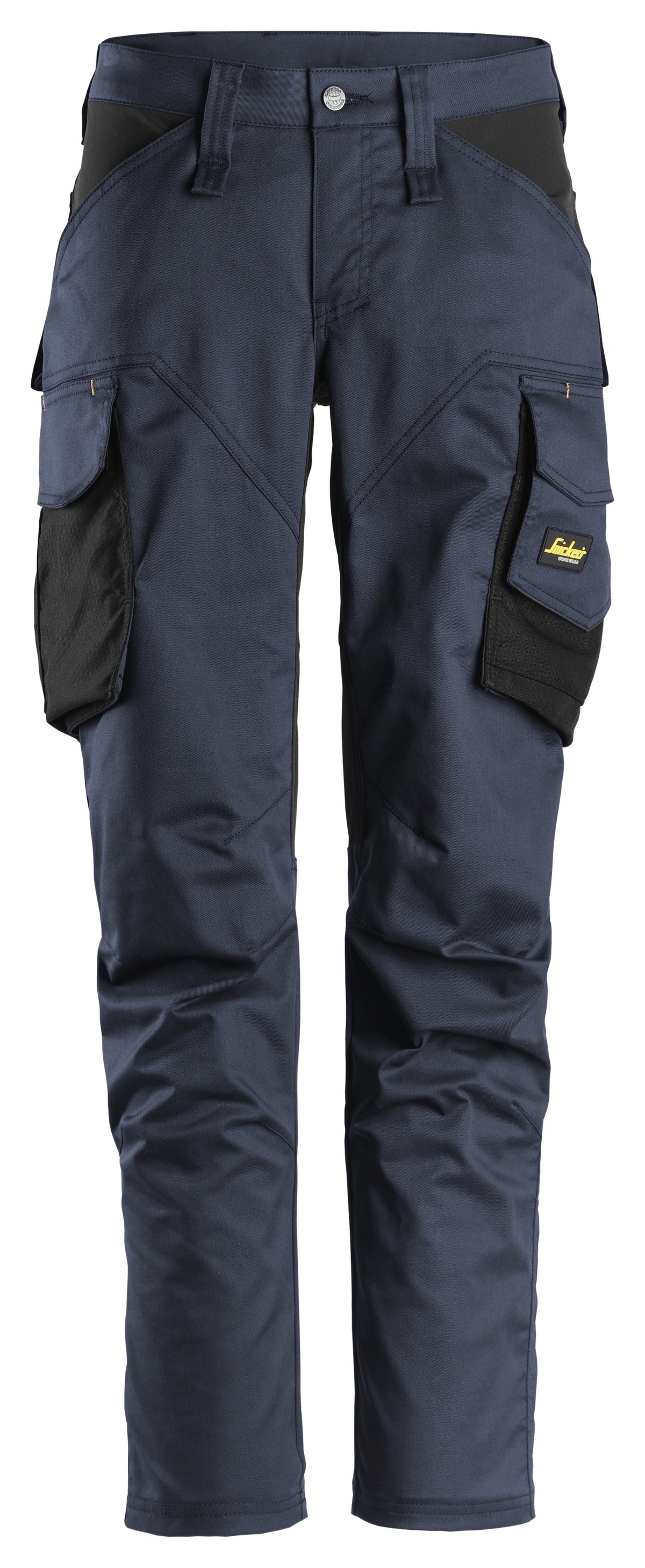 Snickers Workwear AllroundWork, Women’s Stretch Trousers without Knee Pockets in Navy/Black