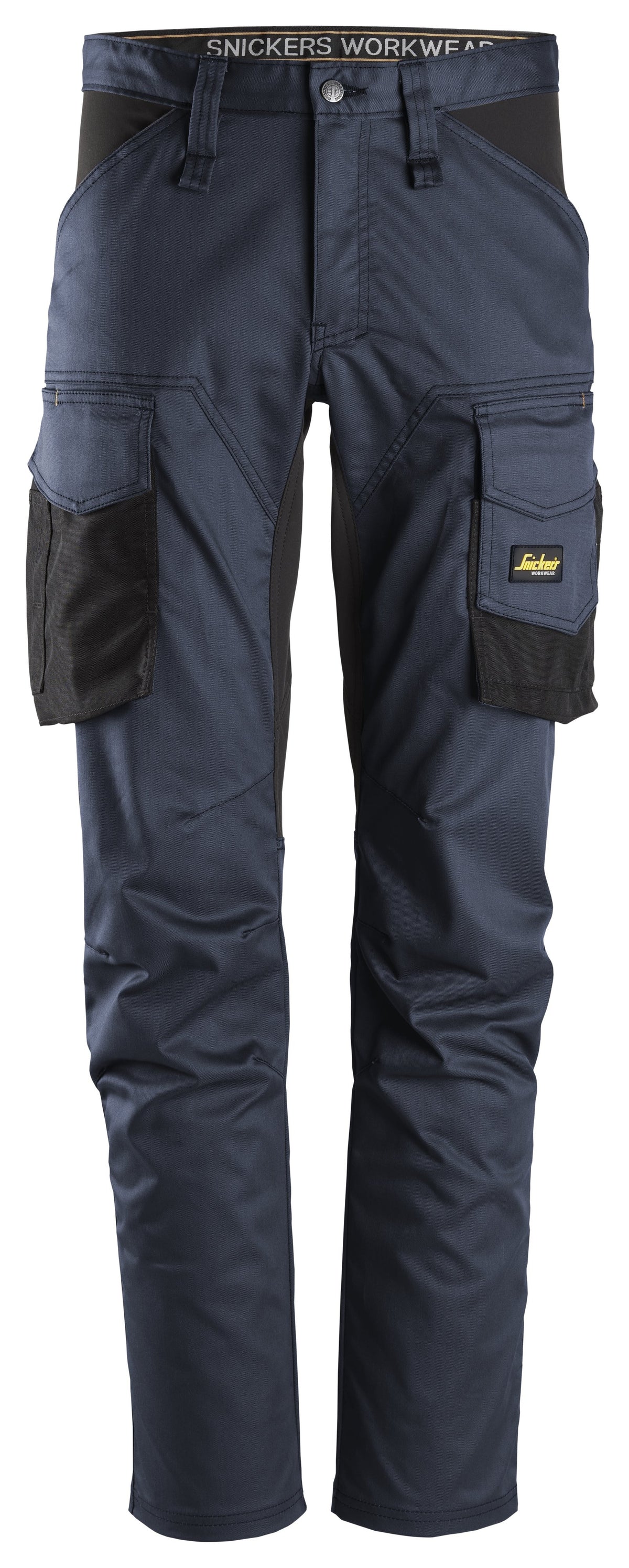 Snickers Workwear AllroundWork, Stretch Trousers without Knee Pockets in Navy/Black