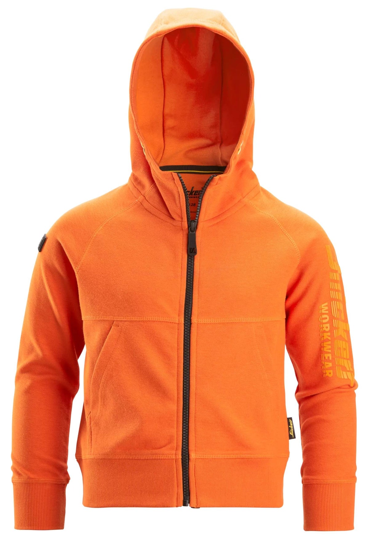 Snickers Workwear Junior Logo Full-Zip Hoodie in Warm Orange