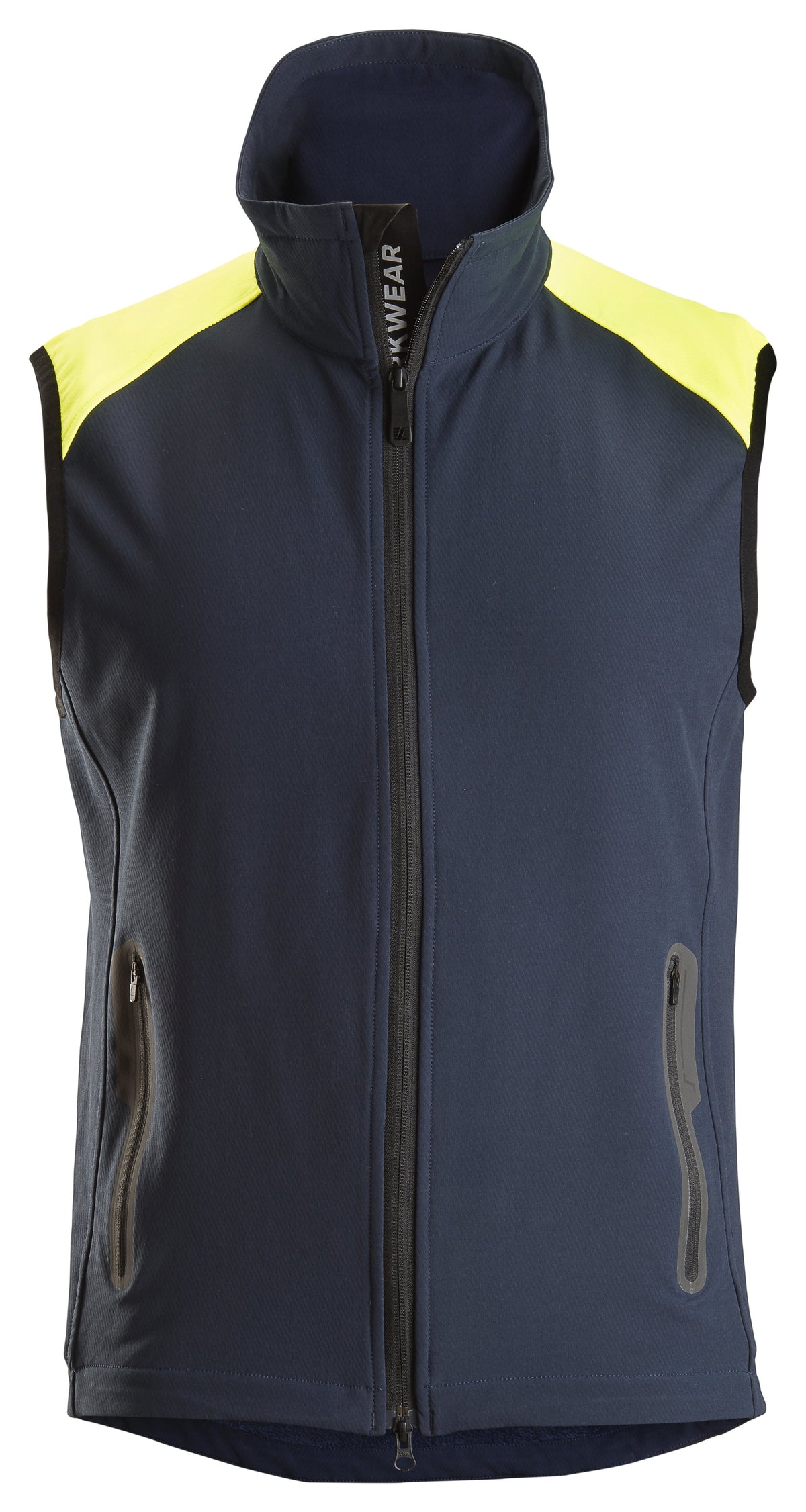 Snickers Workwear FlexiWork, Neon Vest in Navy/Neon Yellow