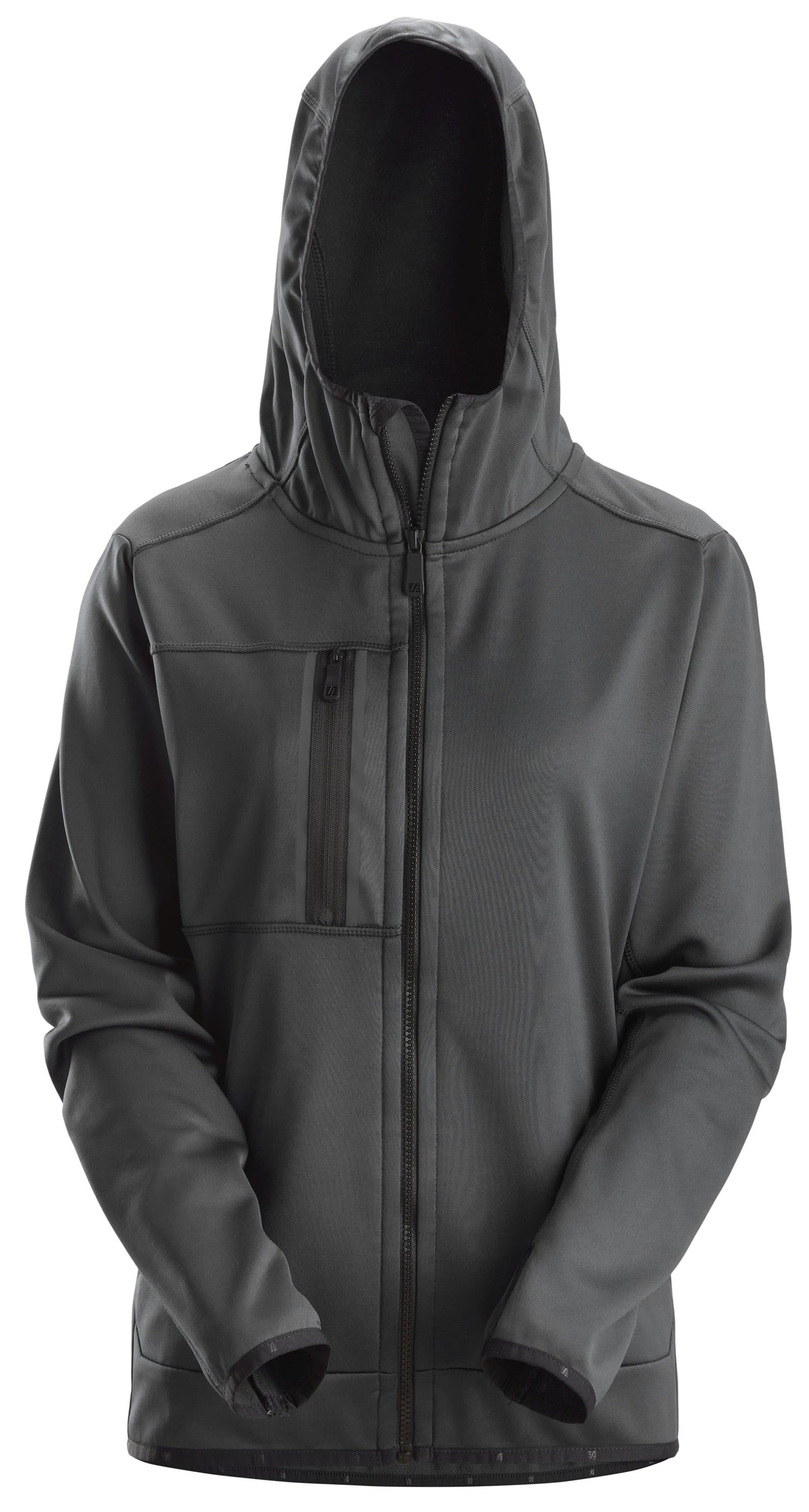 Snickers Workwear AllroundWork, Women's Full-Zip Hoodie in Steel Grey