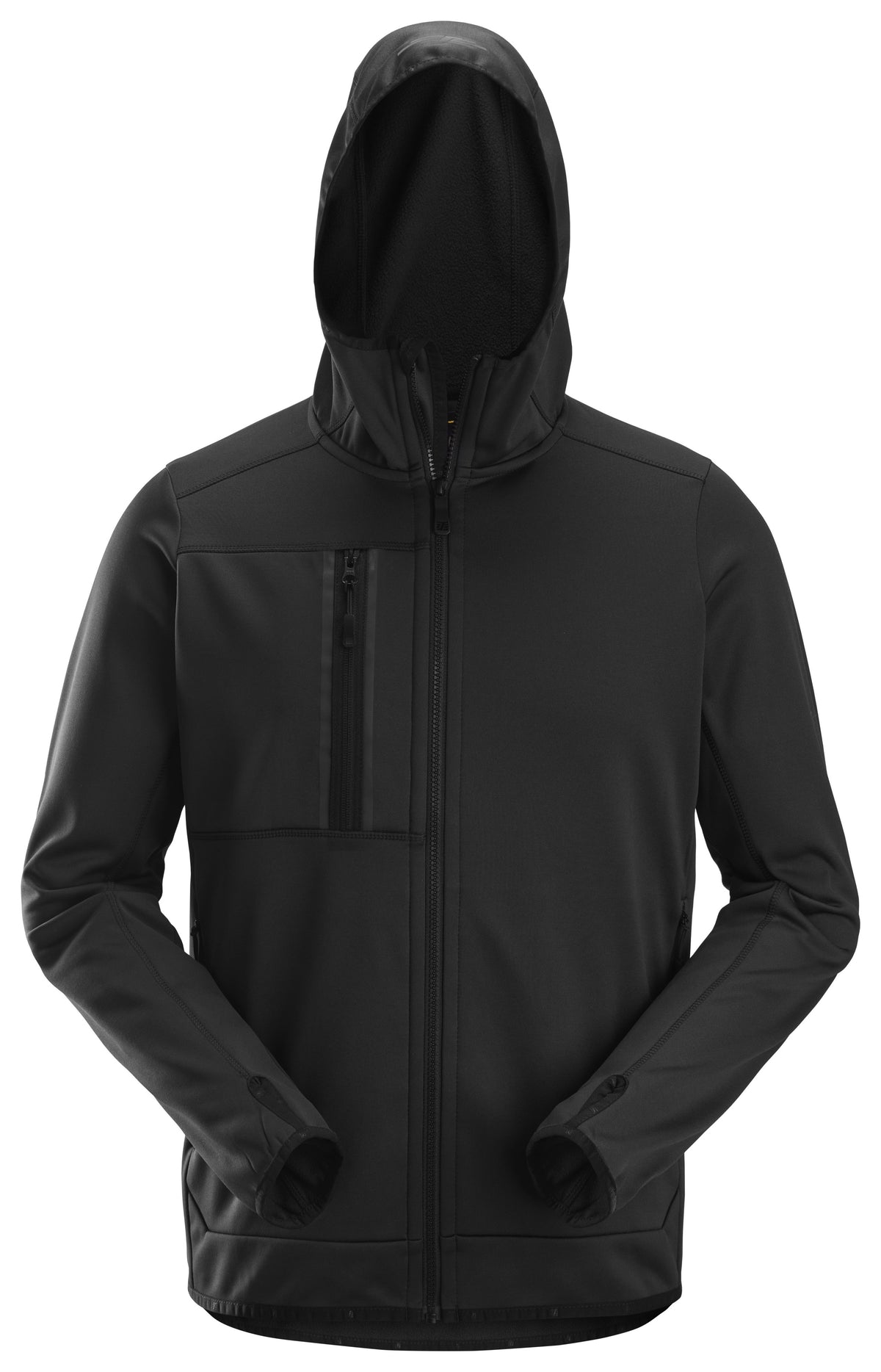 Snickers Workwear AllroundWork, Full Zip Fleece Hoodie in Black