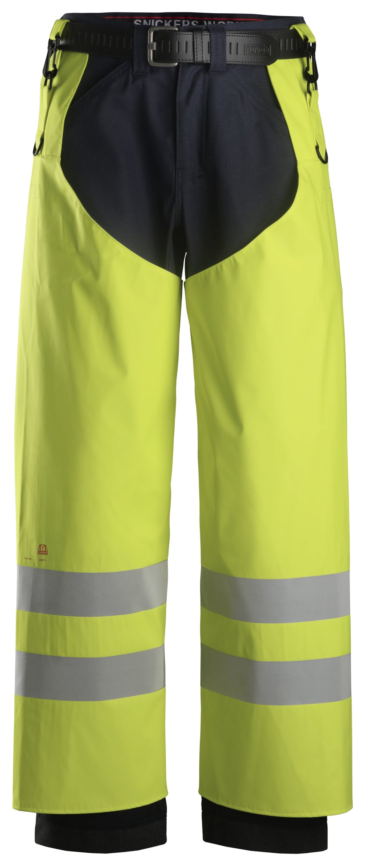 Snickers Workwear ProtecWork, Rain Chaps PU, High-Vis Class 2 in Hi-Vis Yellow