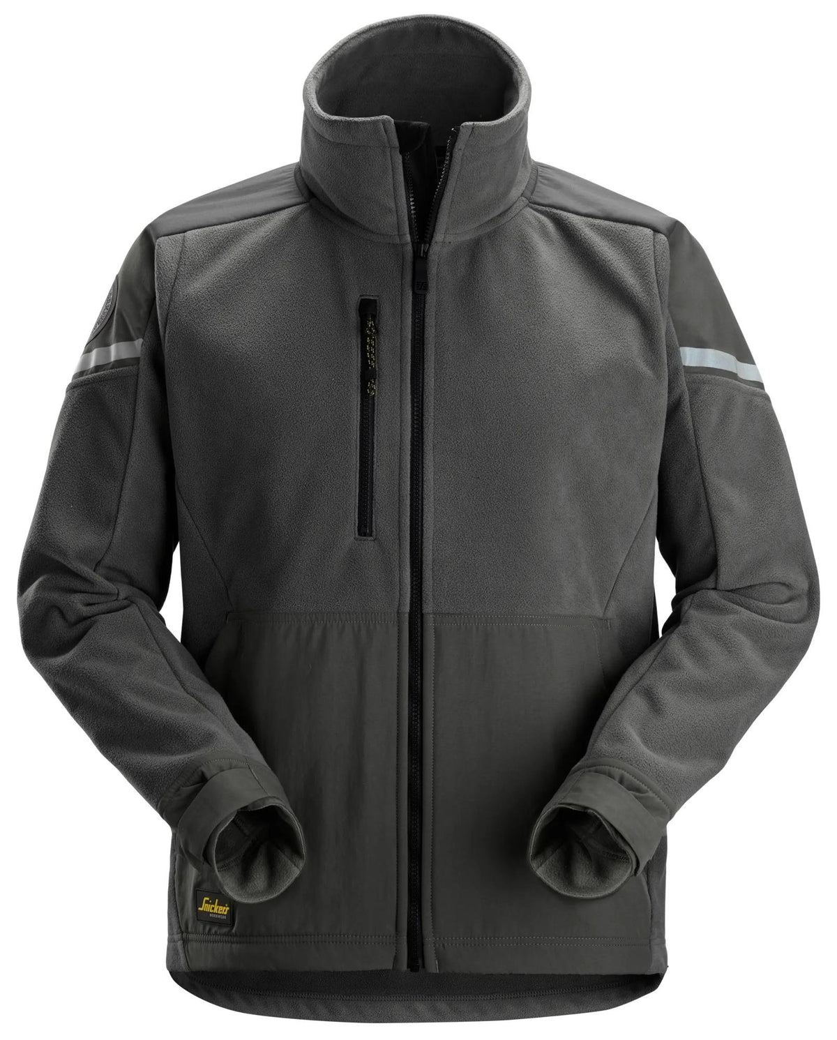 Snickers Workwear Windblocker Fleece Jacket in Steel Grey/Dark Steel Grey