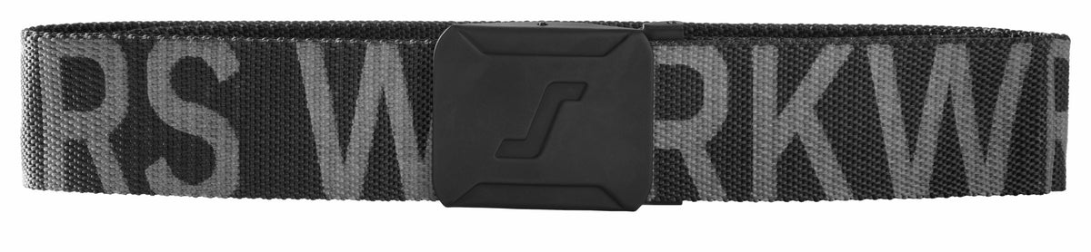 Snickers Workwear Logo Belt in Black/Steel Grey