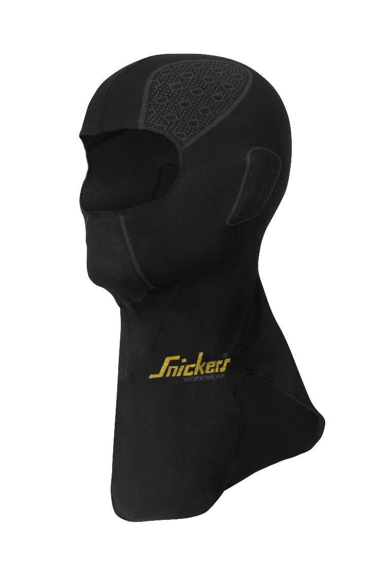 Snickers Workwear FlexiWork, Seamless Balaclava in Black/Grey