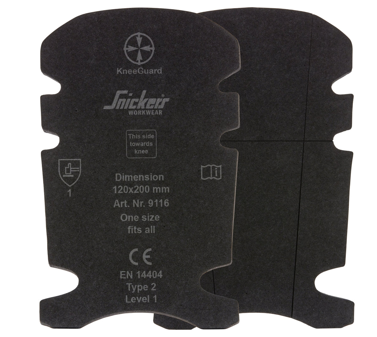 Snickers Workwear FR Craftsmen Kneepads in Black/Black