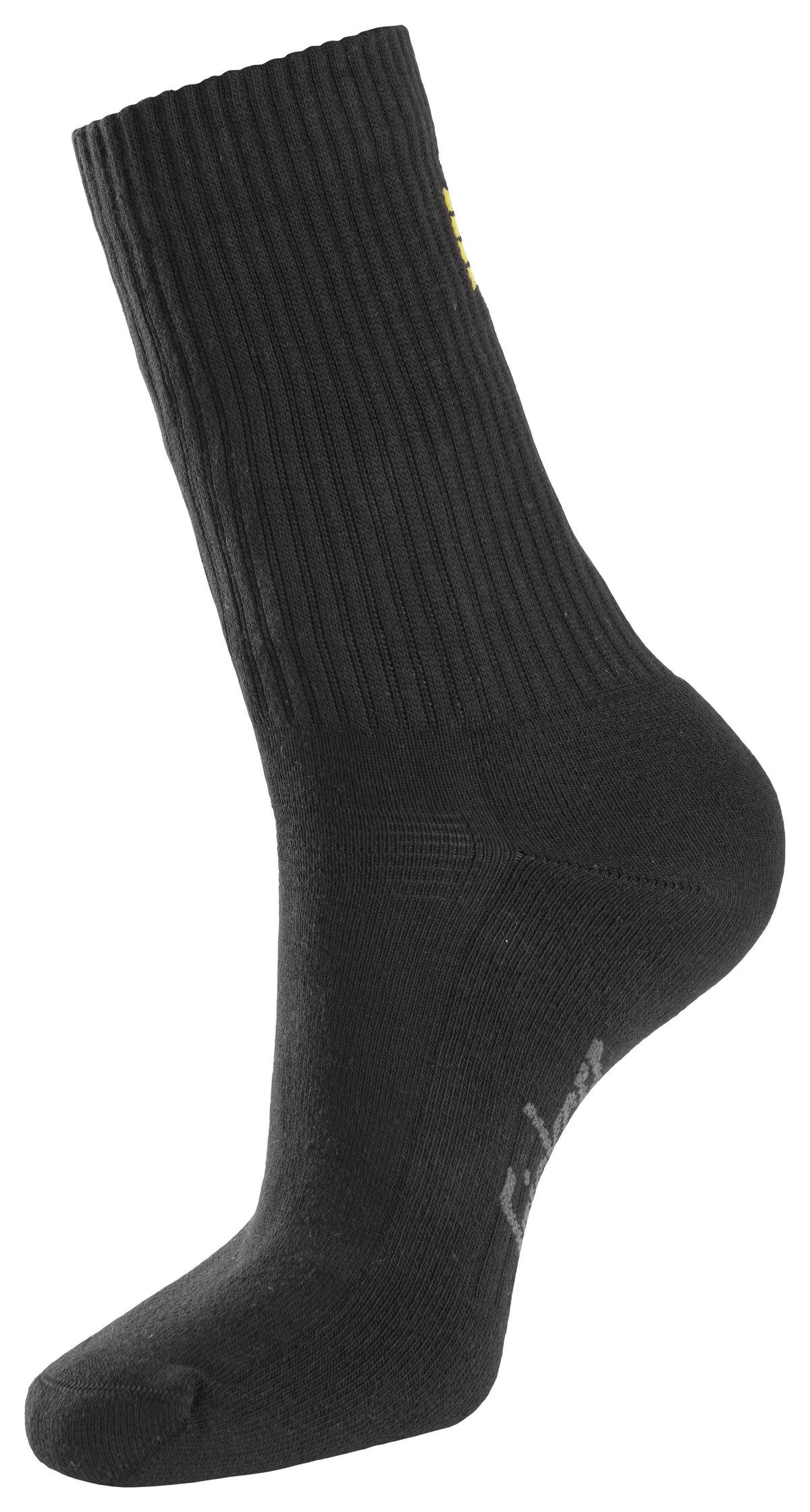 Snickers Workwear Cotton Socks, 3-Pack in Black