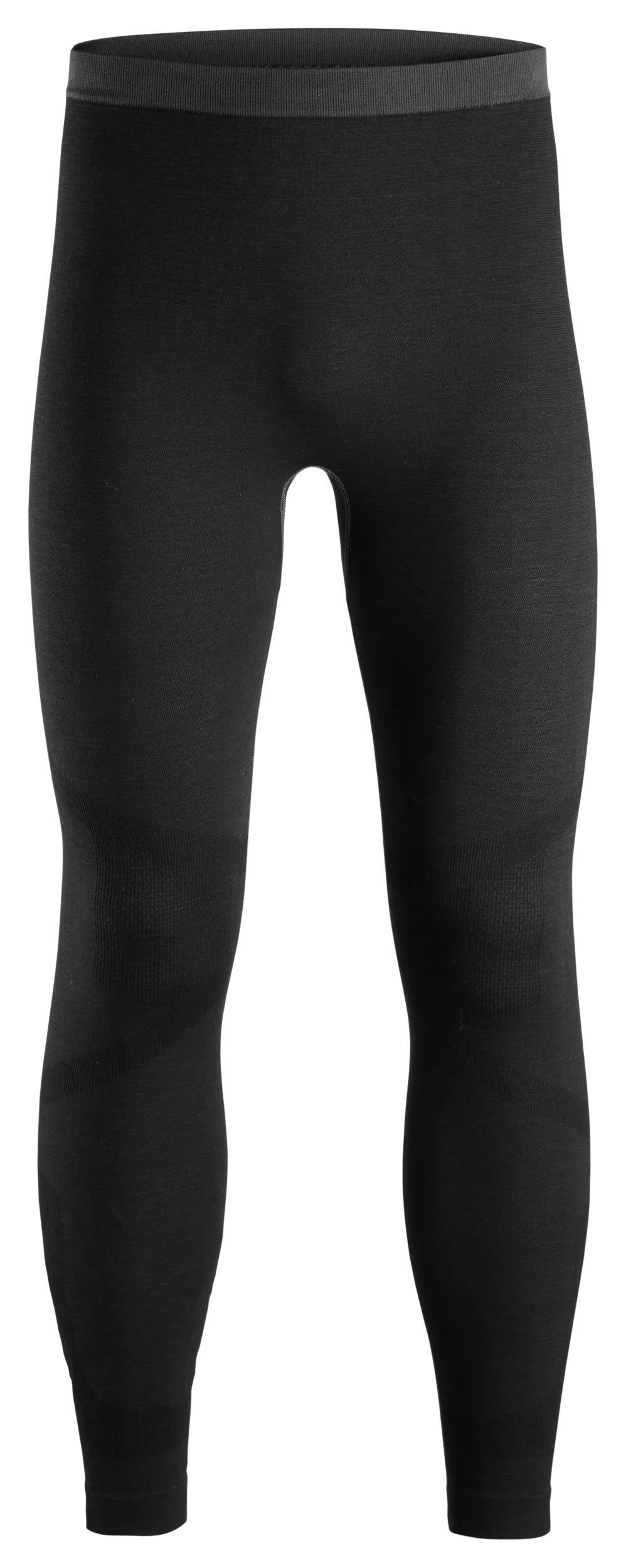 Snickers Workwear Woolmix Seamless Baselayer Long Johns in Black