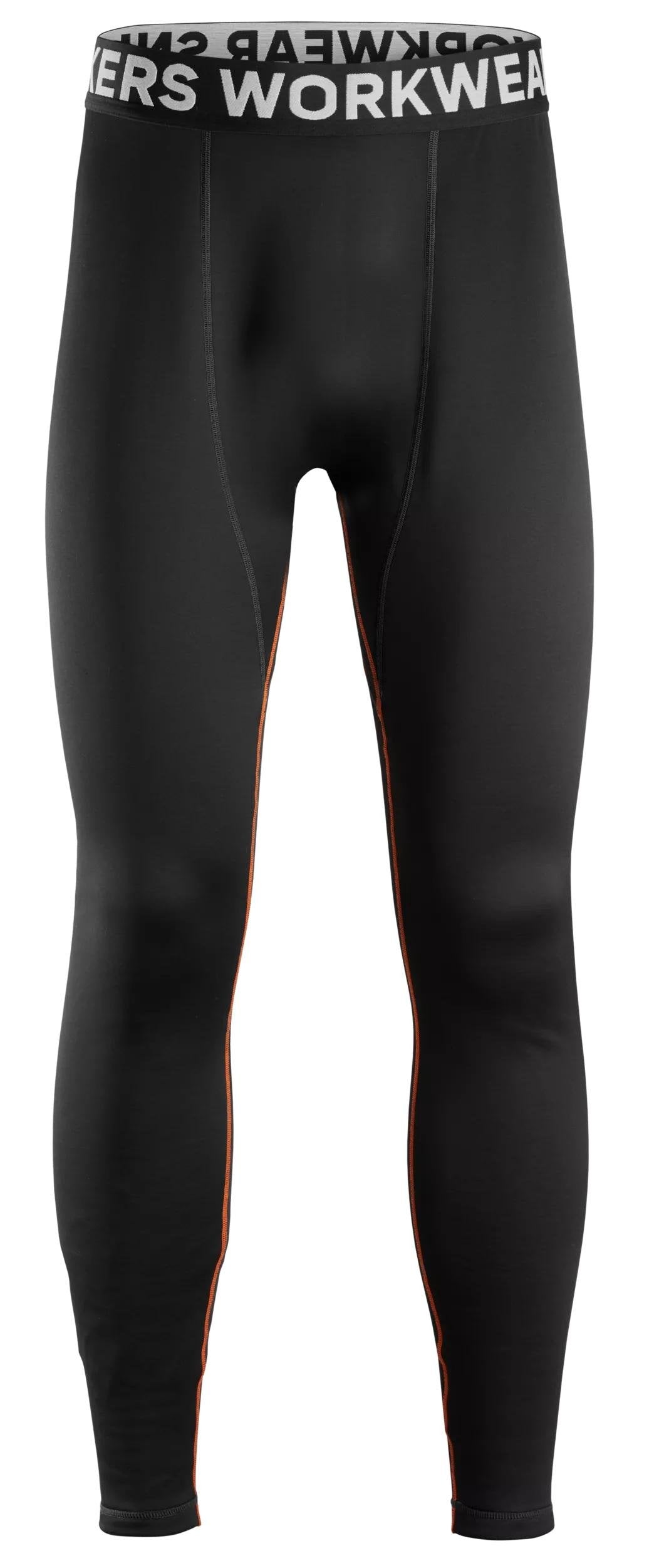 Snickers Workwear Thermal Base Layer Fusion Bottoms in Black