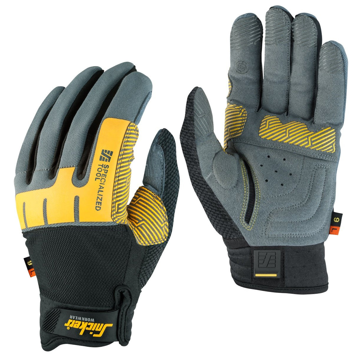 Snickers Workwear Specialized Tool Glove, Left in Stone Grey/Black