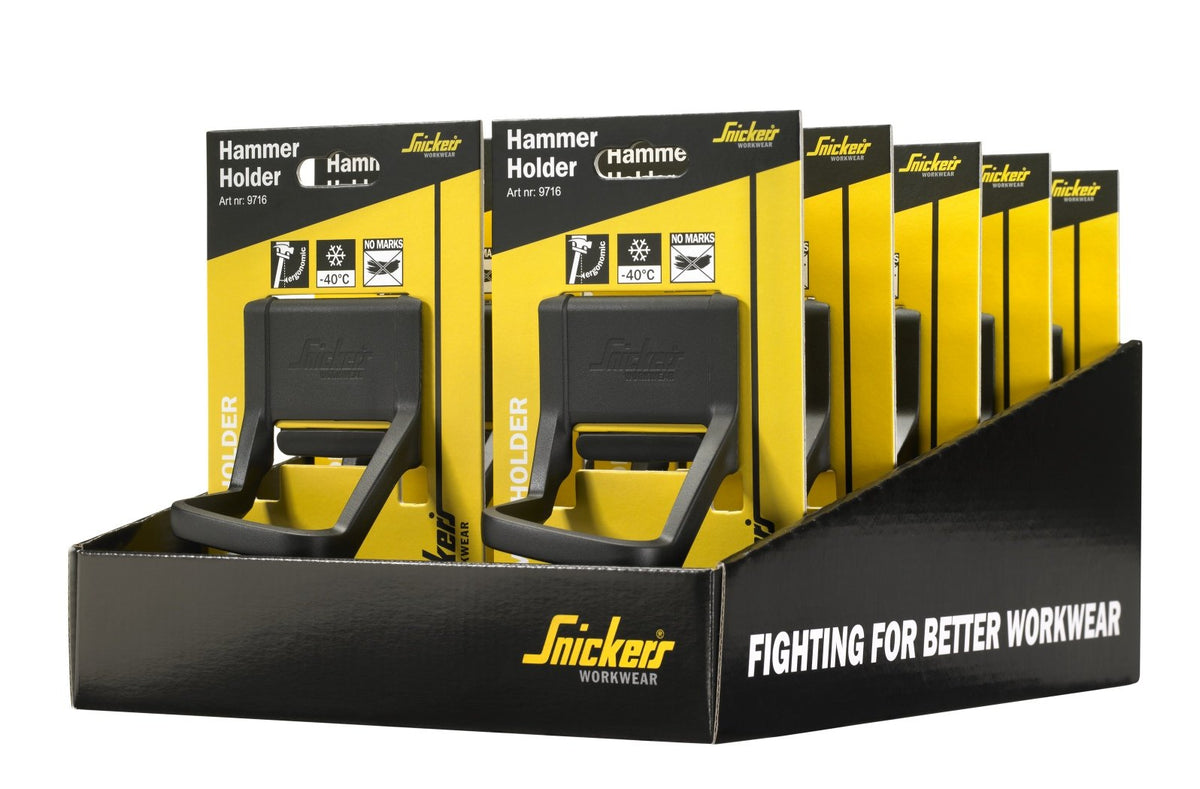 Snickers Workwear Hammer Holder - Display Box 10 pcs in Black