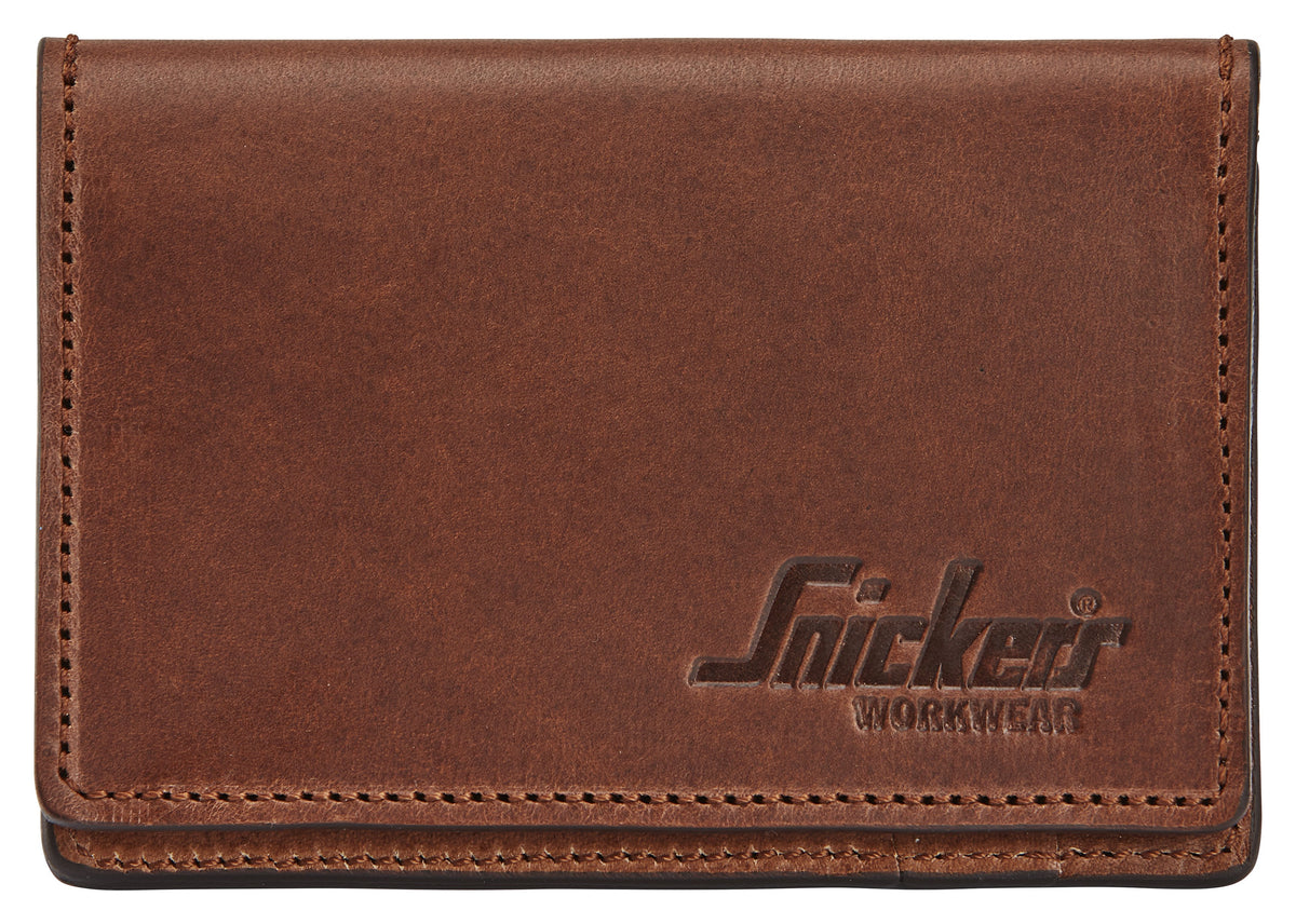 Snickers Workwear Leather Card Holder 10pcs in Chocolate Brown