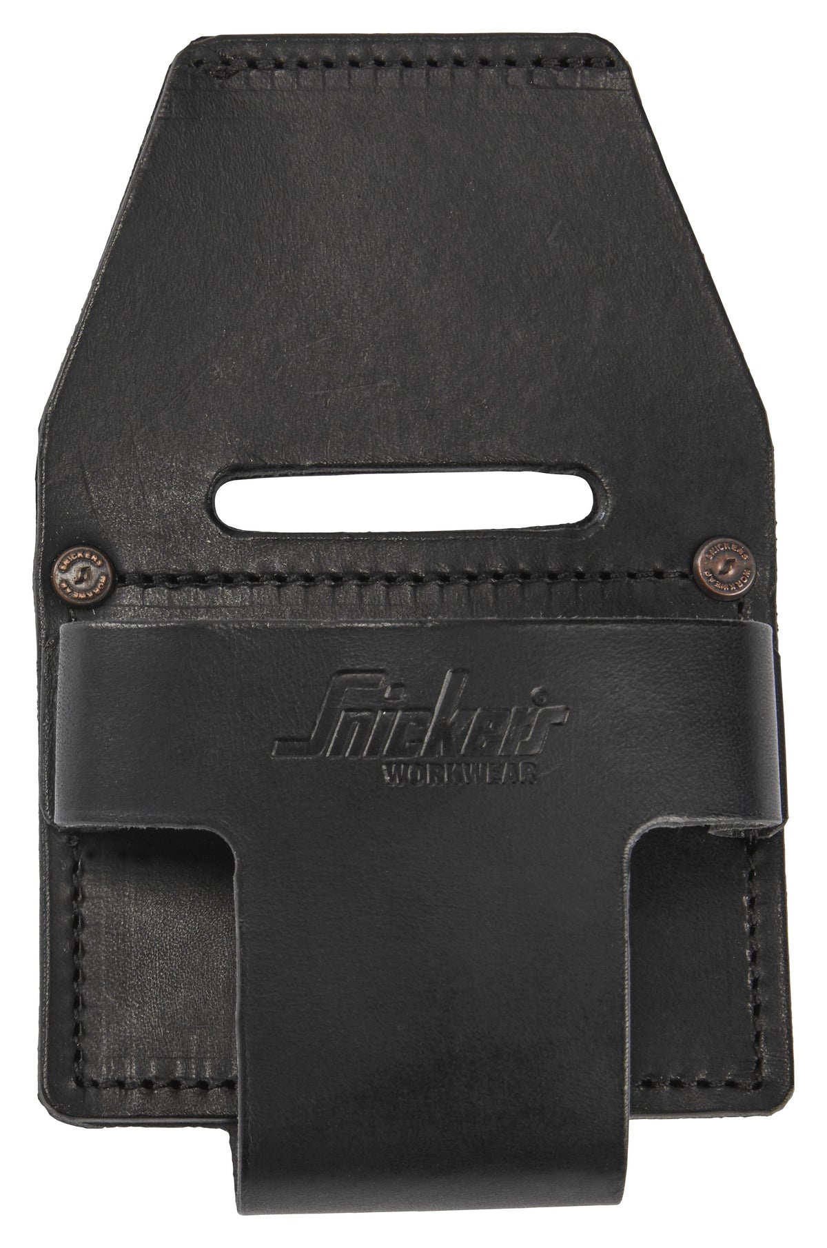 Snickers Workwear Leather Meas. Tape Pouch in Black