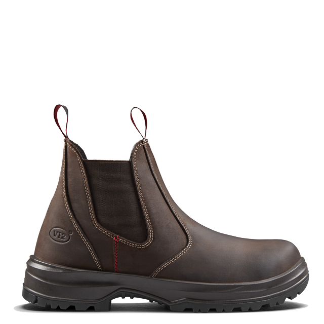 V12 Cotswold STS V2430 SR safety boot in Brown – side