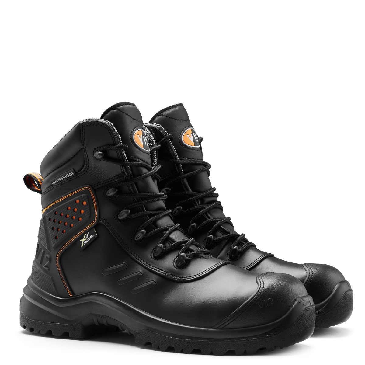 V12 Defender STS V1750 S3 SRC WR safety boot in Black – 2