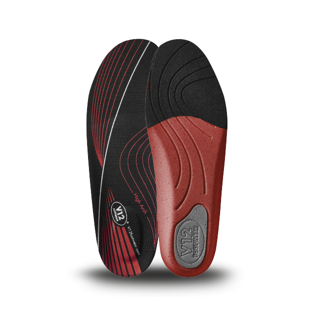 V12 Dynamic Arch Men's (high) Insole VS210 Dynamic Arch Men's (high) Insole in Red – sole