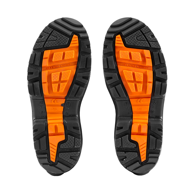 V12 Groundworker V2115 SR FO safety boot in Black/Grey – sole