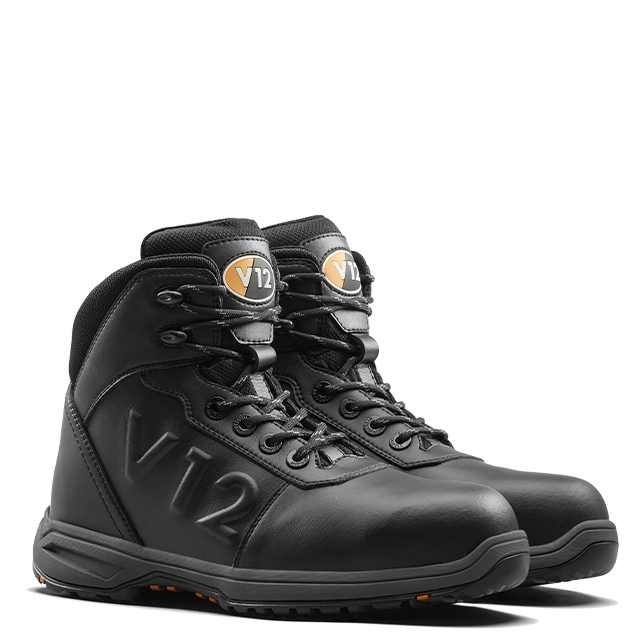 V12 Hyrax IGS V2175 S3L SR HRO safety boot in Black – front