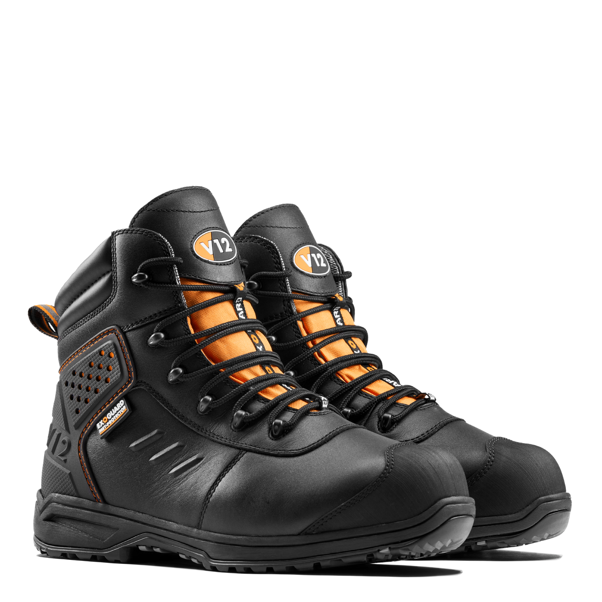V12 Invincible IGS V2180 SR HRO FO safety boot in Black – front-2