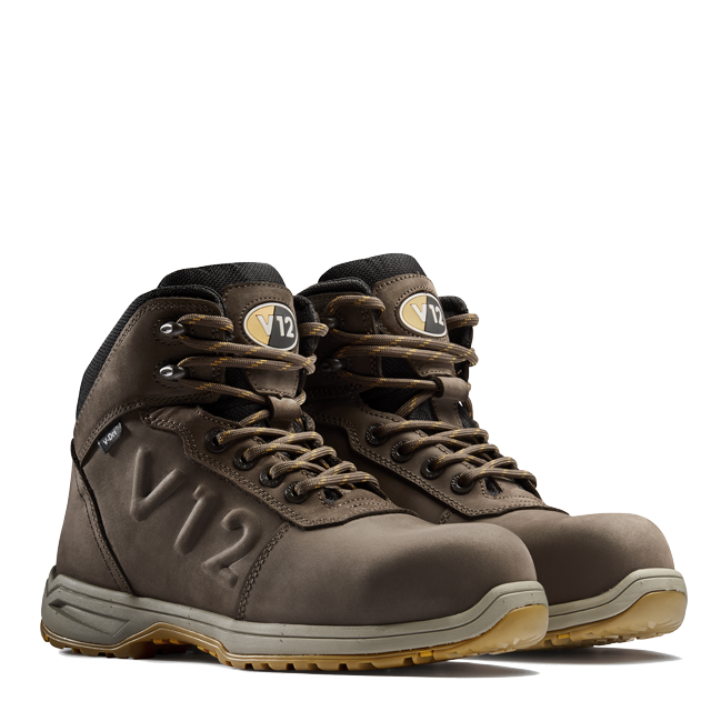 V12 Lynx IGS V2135 SR HRO FO safety boot in Brown – front-3