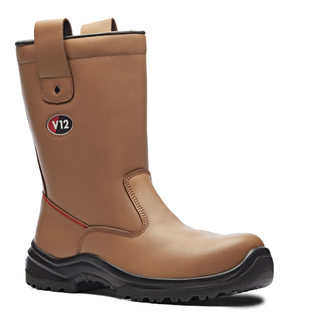 V12 Polar STS V6816.01 S1P SR safety boot in Tan – 2