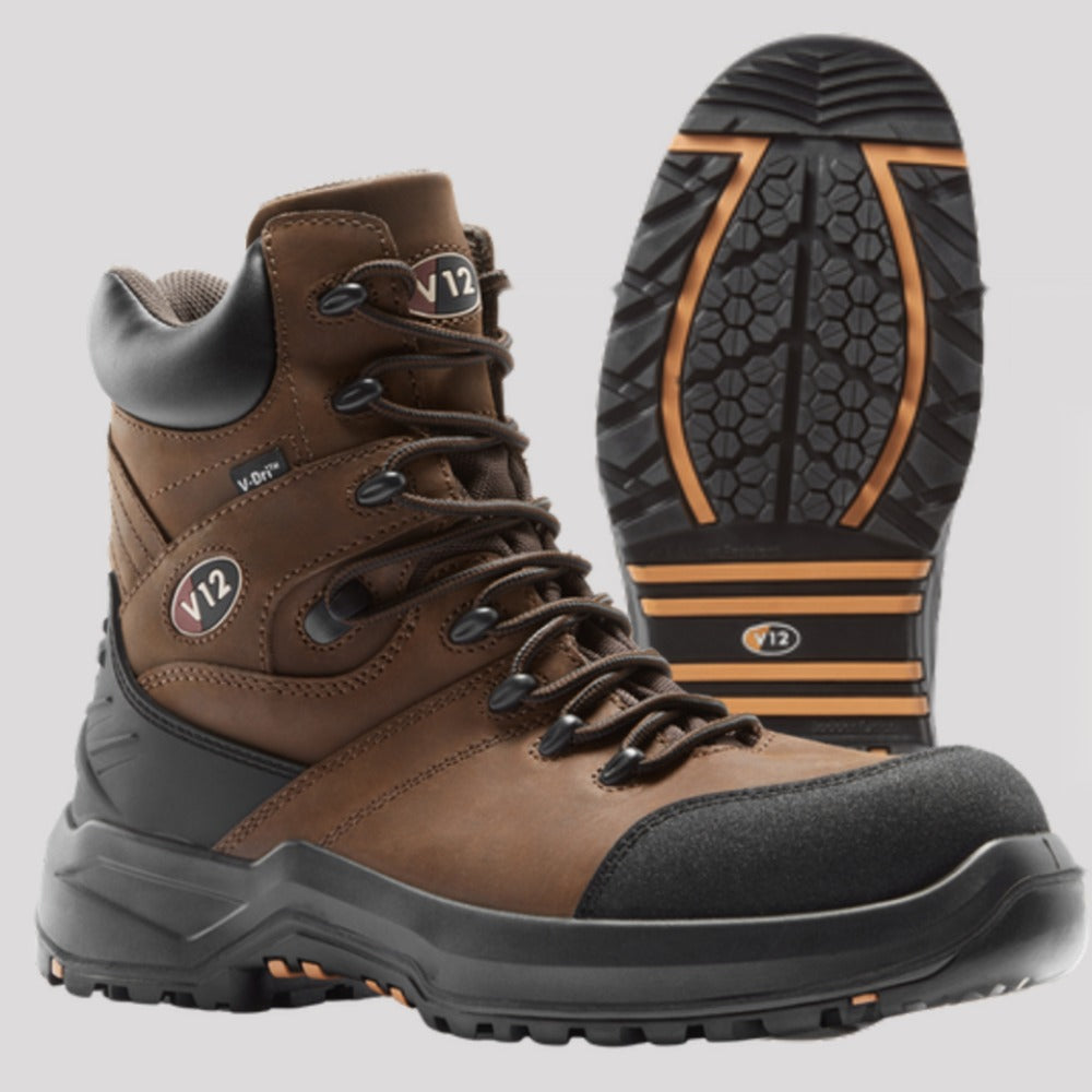 V12 Rocky IGS V1255.02 S7L FO LG SC SR safety boot in Brown – 1