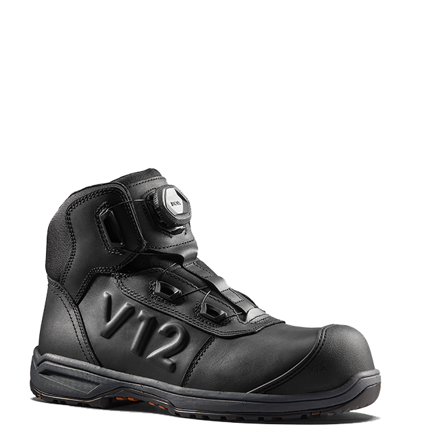 V12 Valiant IGS V2520 SR HRO FO safety boot in Black – angle