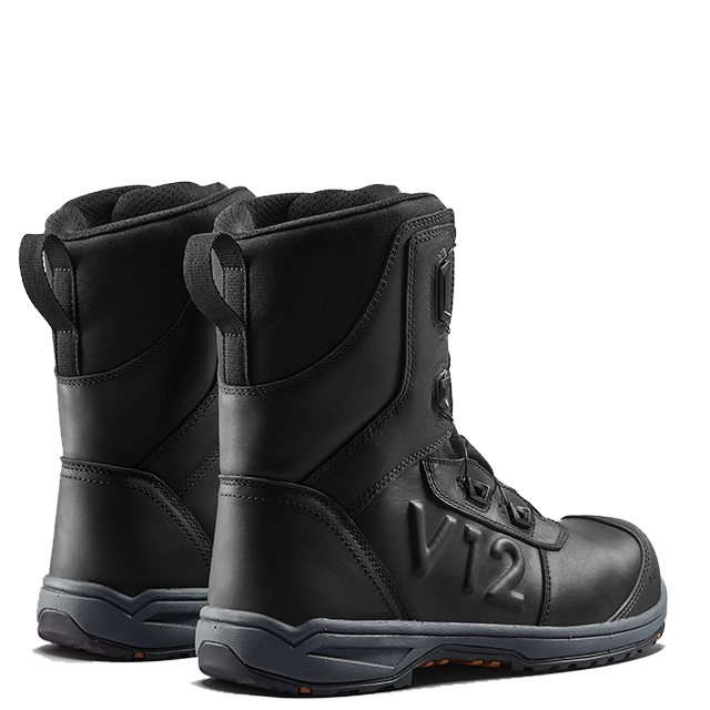 V12 Vanguard IGS V2420 SR HRO FO safety boot in Black – heel