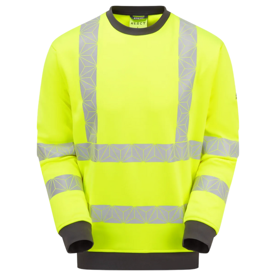 The Workwear Co Pulsar x2 Yellow Hi-Vis Sweatshirt Pack