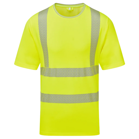 The Workwear Co Pulsar x2 Yellow Hi-Vis Tee Pack
