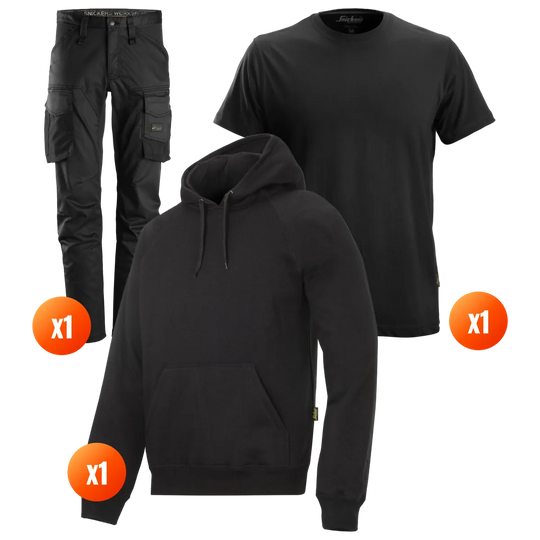 The Workwear Co Snickers Tee + Hoodie + Trouser Pack